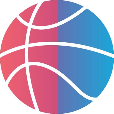Basketbol Vektörü Simgesi Tasarımı