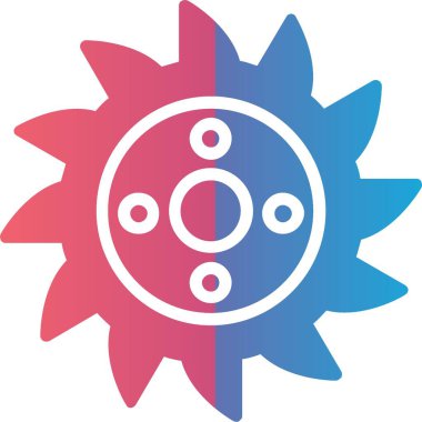 Daire testere vektör simgesi tasarım