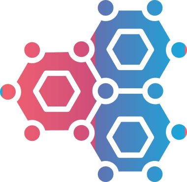 Molekül Vektör Simgesi Tasarımı