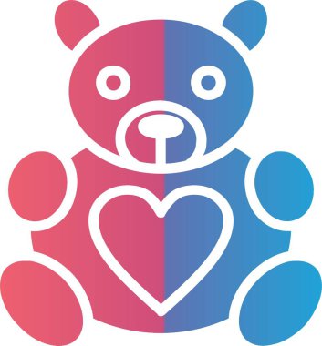 Teddy Bear Vector Icon Design