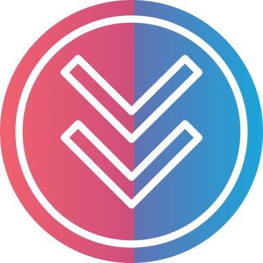 Down Arrow Vector Icon Design