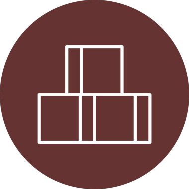 Şeker Küpü Vektör Simgesi Tasarımı