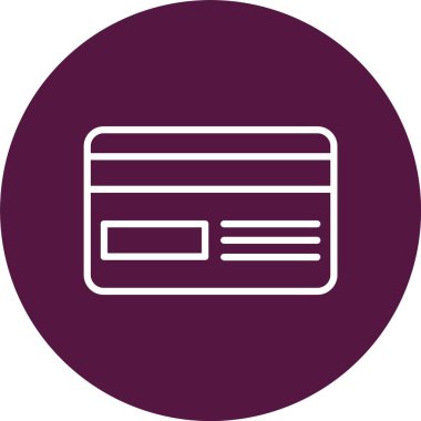 Banka Kart Vektör Simgesi Tasarımı