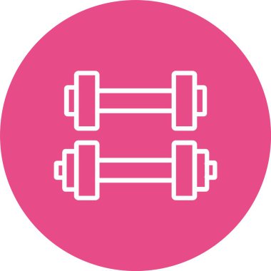Dumbbell vektör simgesi tasarım
