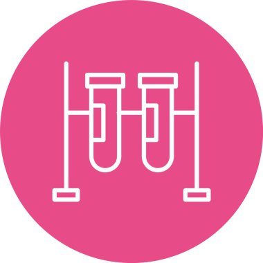 Test Tubes Vector Icon Design