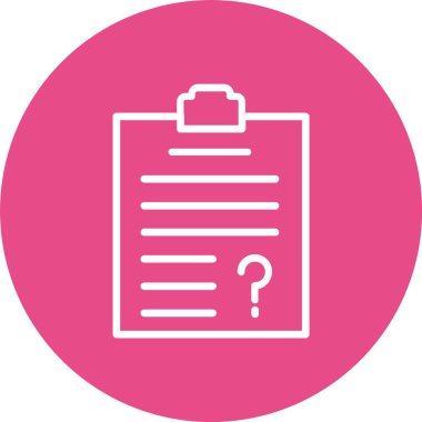 Questionnaire  Vector Icon Design