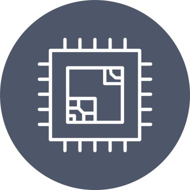 Processor Vector Icon Design