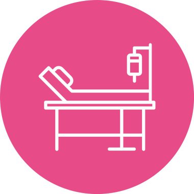 Sedye Tıbbi Malzeme Vektör Simgesi Tasarımı