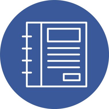 Günlük Vektörü Simgesi Tasarımı