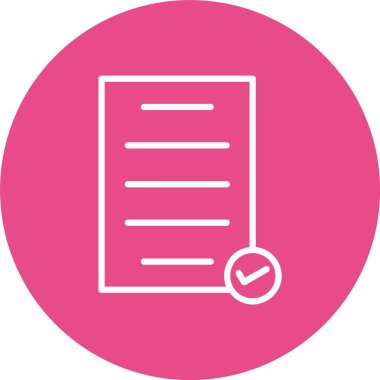 Checked Vector Icon Design