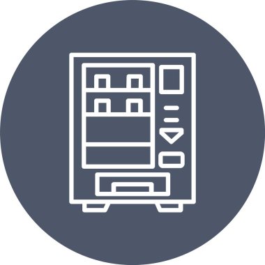 Vending Machine Vector Icon Design