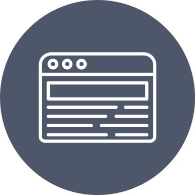 Web Browser Vector Icon Design