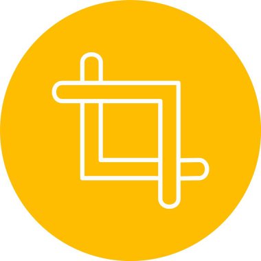 Kırpma Vektörü Simgesi Tasarımı