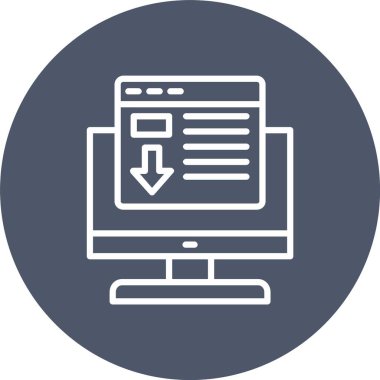 İniş Sayfası Vektör Simgesi Tasarımı