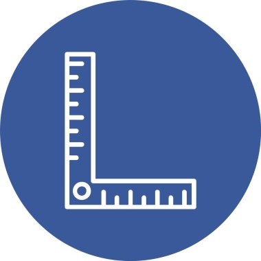 Angle Ruler Vector Icon Design