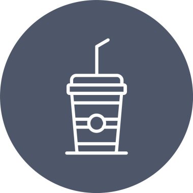 Yumuşak İçecek Vektör Simgesi Tasarımı