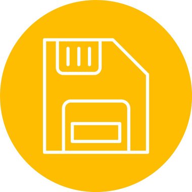 Disket Vektör Simgesi Tasarımı