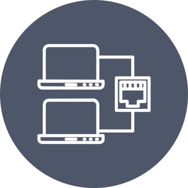 Lan Vektör Simgesi Tasarımı