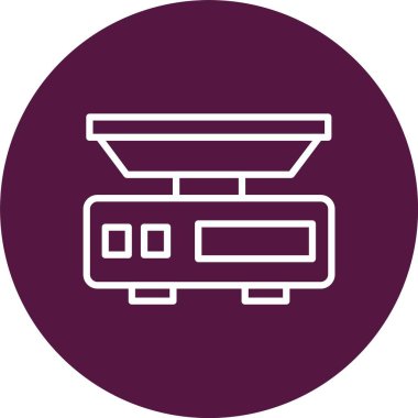 Weight Scale Vector Icon Design