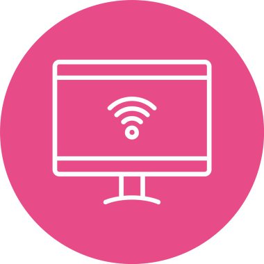Smart TV Vector Icon Design