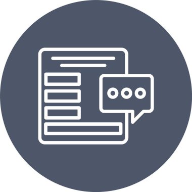 Comment Vector Icon Design