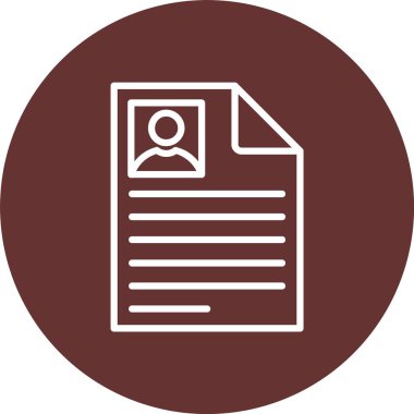 CV Vektör Simgesi Tasarımı