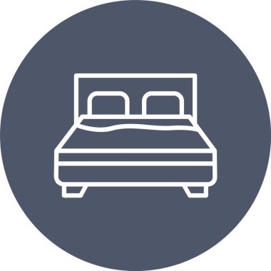 Bed Vector Icon Design