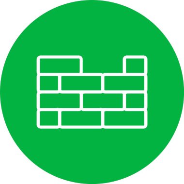 Brick Wall Vector Icon Design