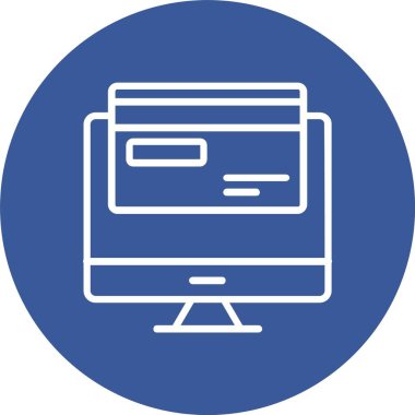 Çevrimiçi Ödeme Vektörü Simgesi Tasarımı