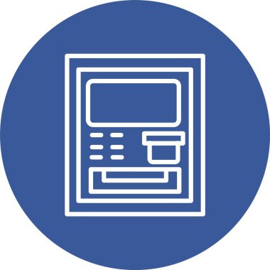 Atm Machine Vector Icon Design