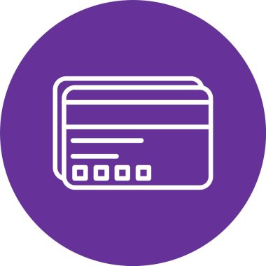 Visa Card Vector Icon Design