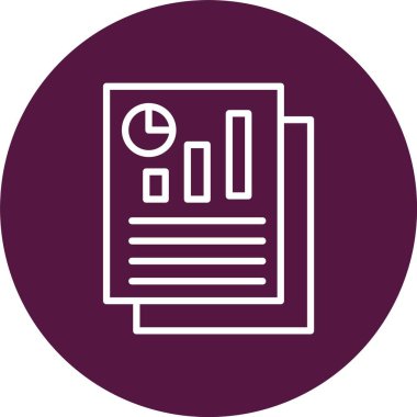 Seo Rapor Vektör Simgesi Tasarımı