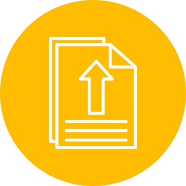 Dosya Gönderme Vektörü Simgesi Tasarımı