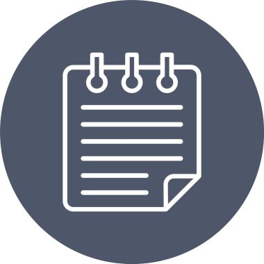 Notepad Vector Icon Design