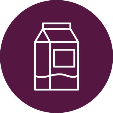 Süt Vektörü Simgesi Tasarımı