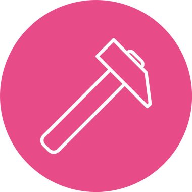 Vektör simgesi tasarım çekiç