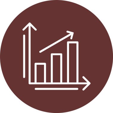 Bar Chart Vector Icon Design
