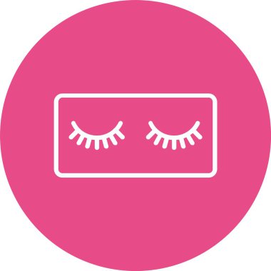 Kirpiklerin Vektör Simgesi Tasarımı