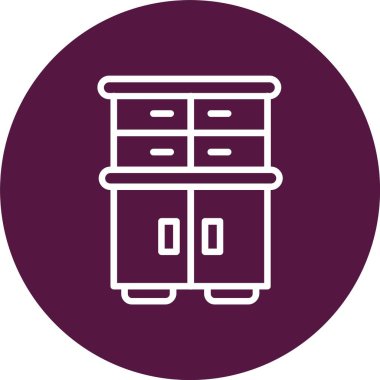 Cabinet Vector Icon Design