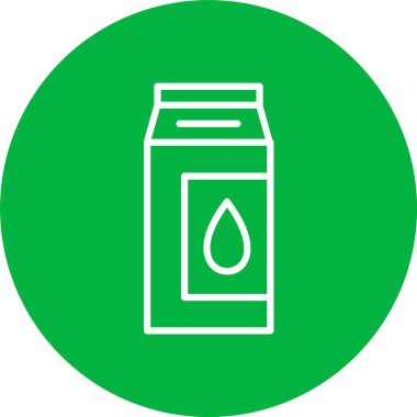 Süt Kutusu Vektör Simgesi Tasarımı