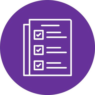 Liste Vektörü Simgesi Tasarımı