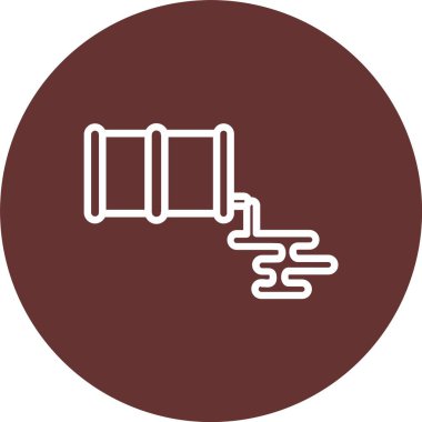 Petrol Dökümlü Vektör Simgesi Tasarımı