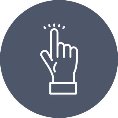 Parmak Vektörü Simgesi Tasarımı