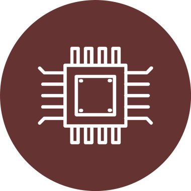 Microchip Vector Icon Design
