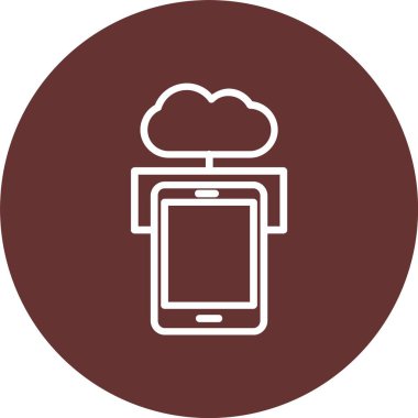 Cloud Networking Vector Icon Design