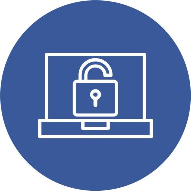 Vektör simgesi tasarım kilidini