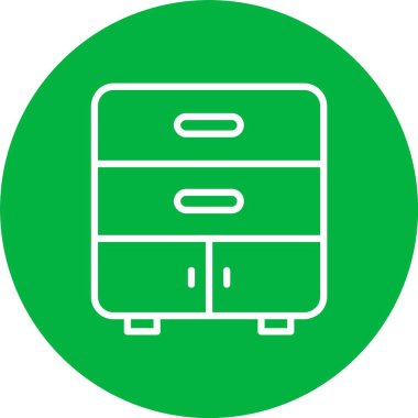 Çekmece Vektörü Simgesi Tasarımı