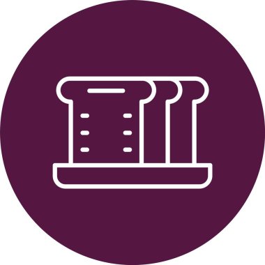 Düz Ekmek Vektörü Simgesi Tasarımı