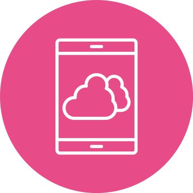 bulut vektör simgesi tasarımı