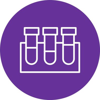 Test Tubes Vector Icon Design